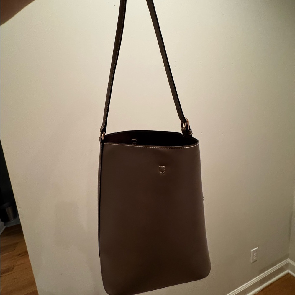 H&M Taupe Faux Leather Bucket Bag